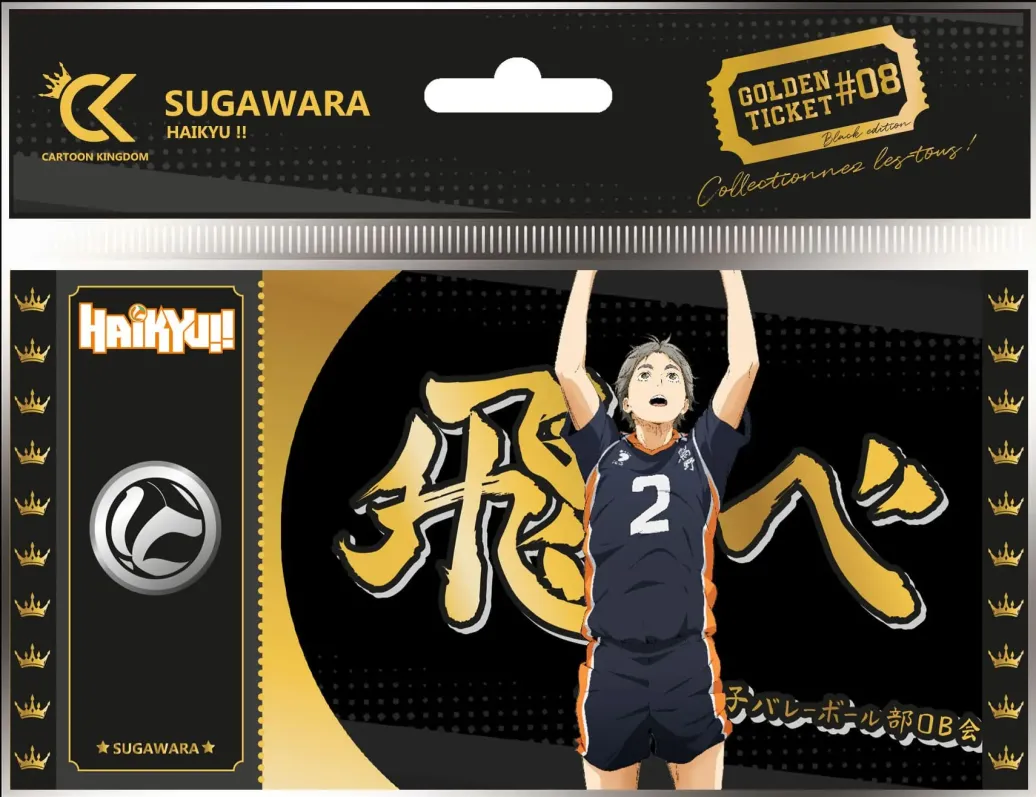 Haikyu!! Golden Ticket Black Edition #08 Sugawara Umkarton (10)