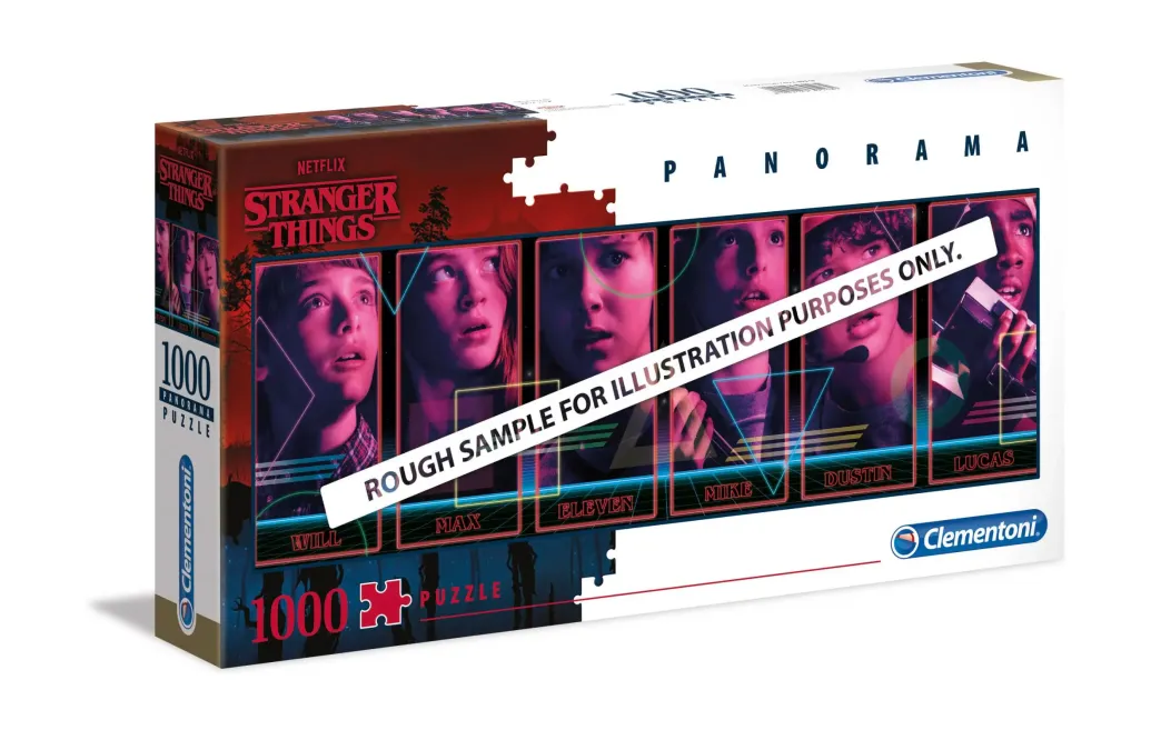 Stranger Things Panorama Puzzle Characters