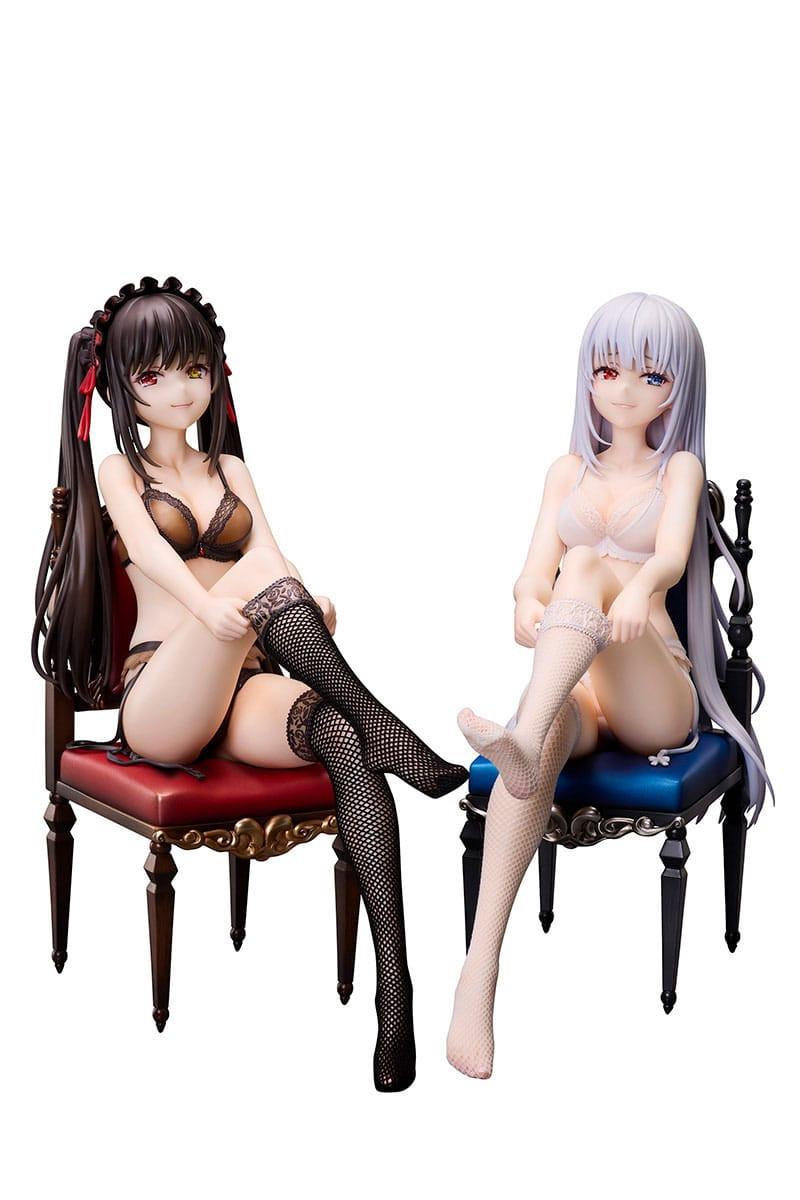 Date A Bullet PVC Statuen 1/7 Kurumi Tokisaki & White Queen 17 cm