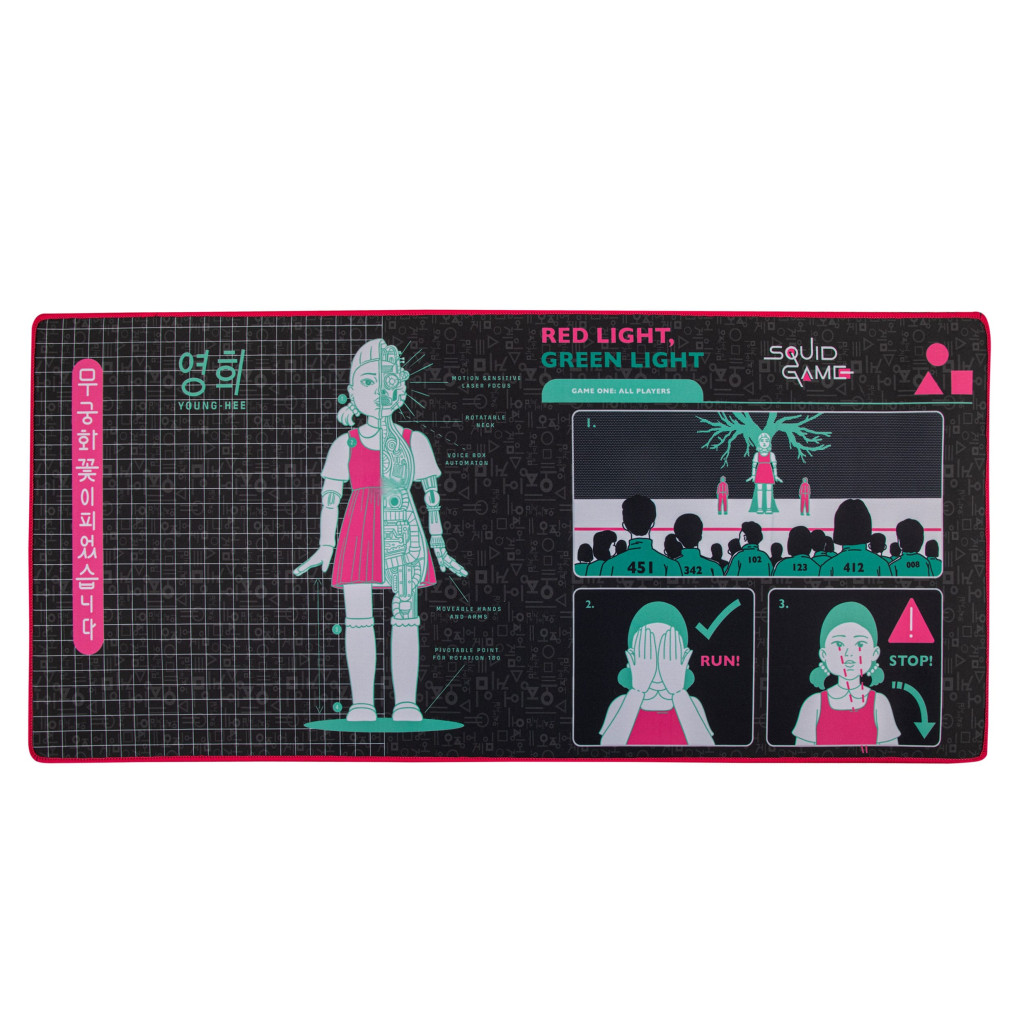 Squid Game Schreibtischunterlage Young-Hee Blue Print