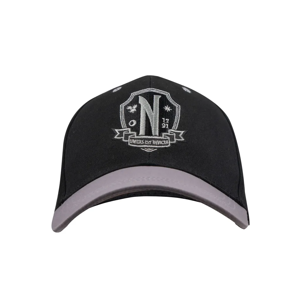 Wednesday Baseball Cap Nevermore Academy Black