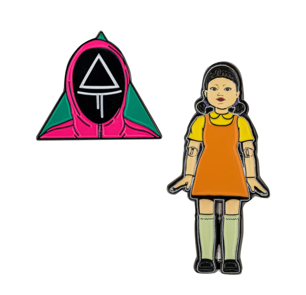 Squid Game Ansteck-Pins 2er-Pack Young-hee & Soldier