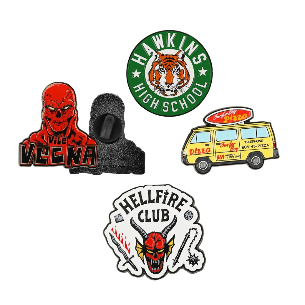 Stranger Things Ansteck-Pins 4er-Pack Season 4