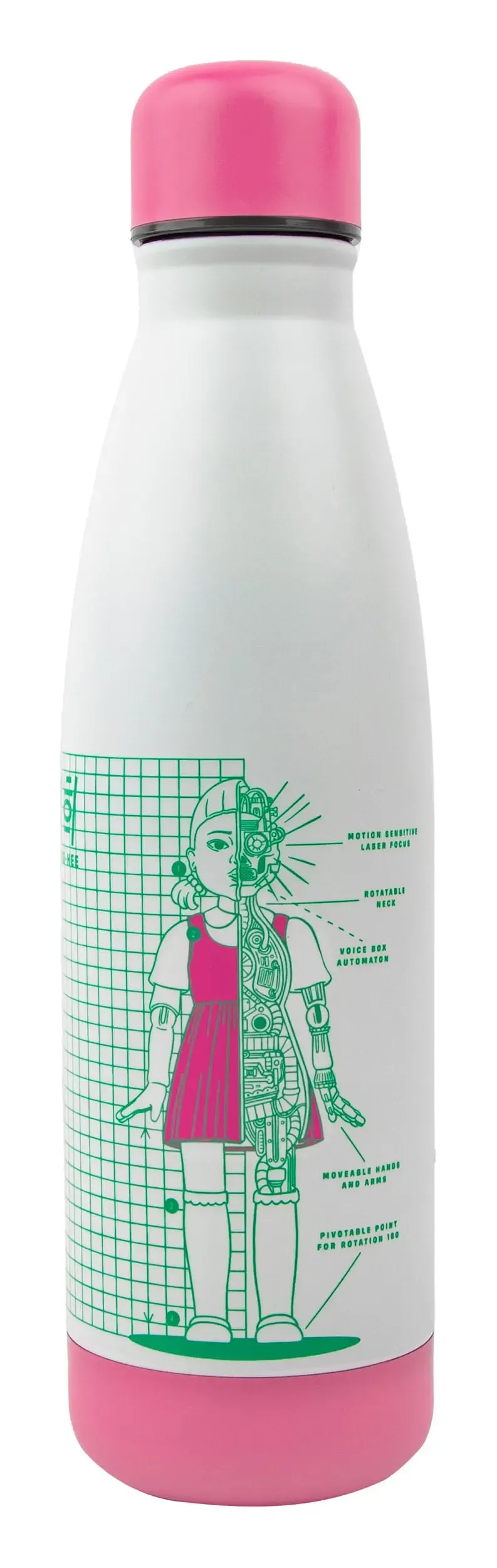 Squid Game Thermosflasche Young-hee Blue & White Print