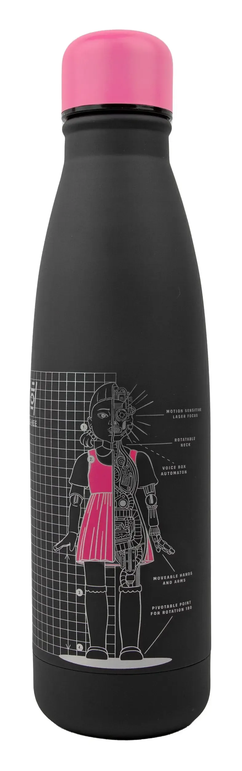 Squid Game Thermosflasche Young-hee Blue & Black Print