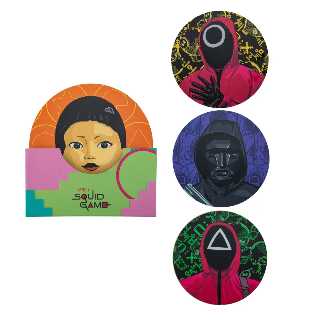 Squid Game Untersetzer 4er-Pack
