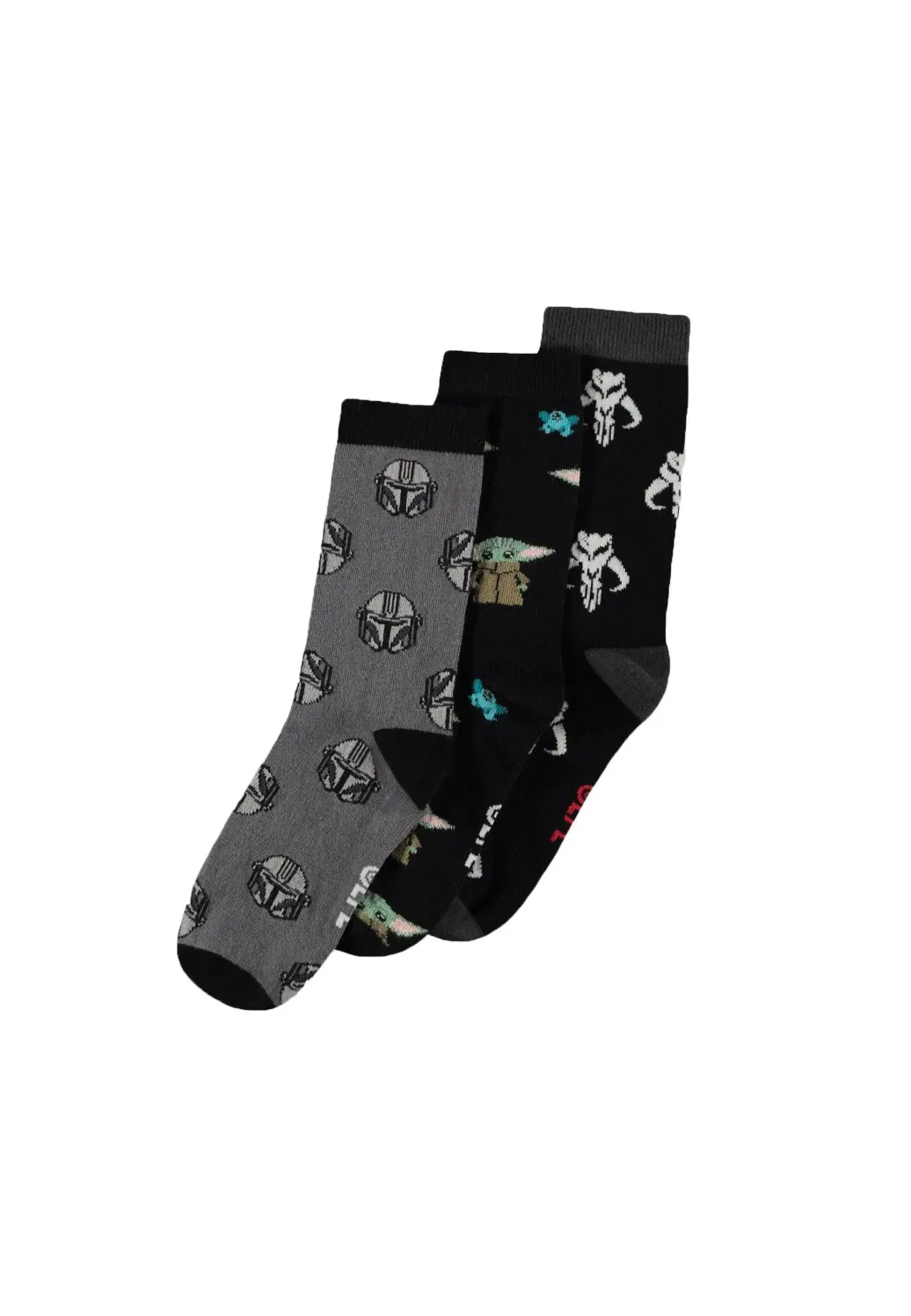 Star Wars: The Mandalorian Socken 3er-Pack Three Icons 39-42