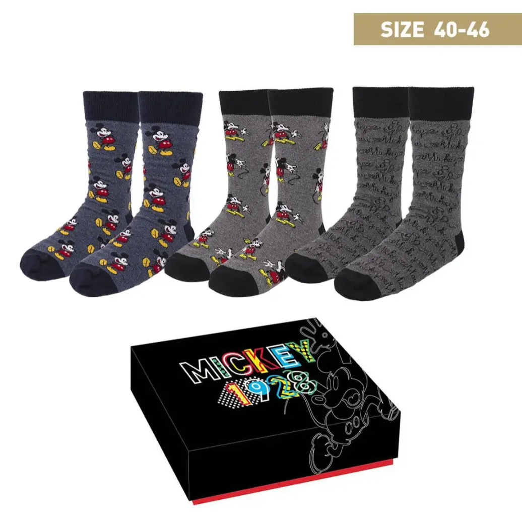 Disney Socken 3er-Pack Mickey 1928 40-46