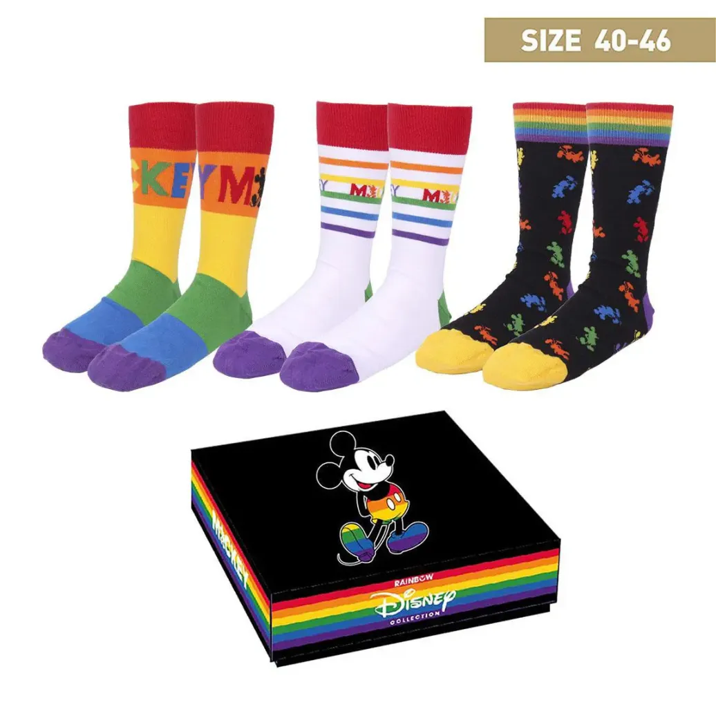 Disney Socken 3er-Pack Mickey Pride Collection 40-46