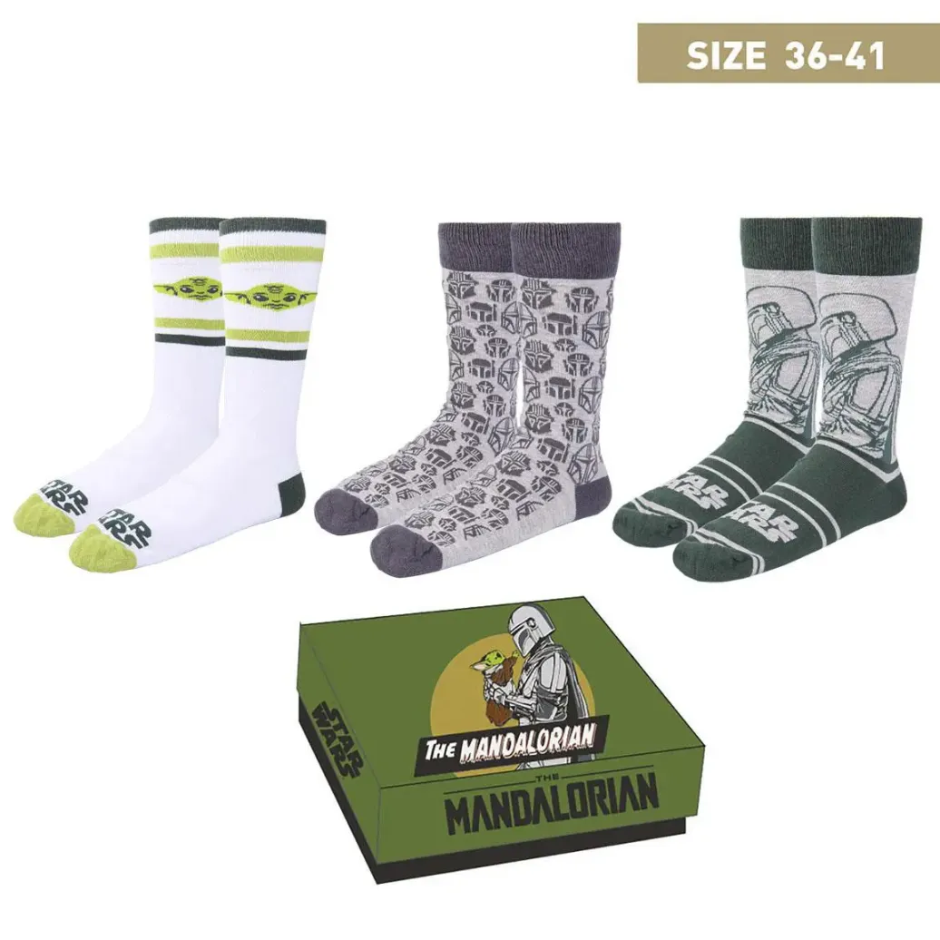 Star Wars: The Mandalorian Socken 3er-Pack Mandalorian 36-41