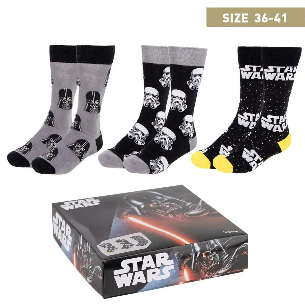 Star Wars Socken 3er-Pack 35-41