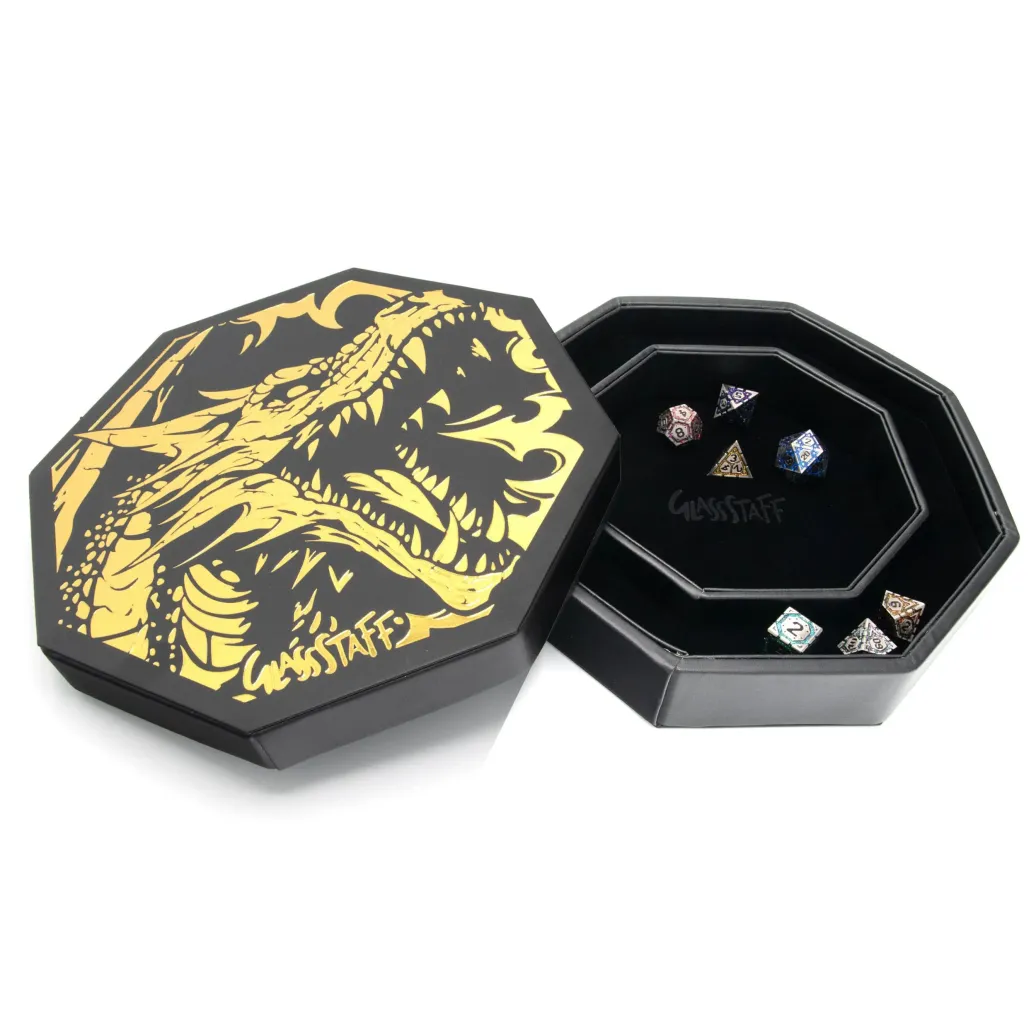 CritStones Arena Würfelteller Black Dragon (Yellow Lid)