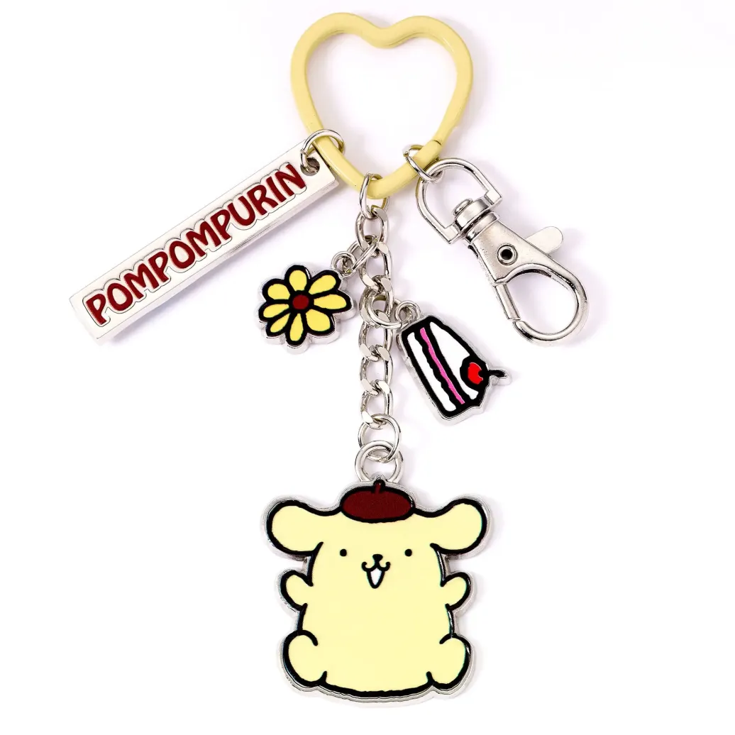 Hello Kitty Schlüsselanhänger mit Pompompurin Anhänger 15 cm