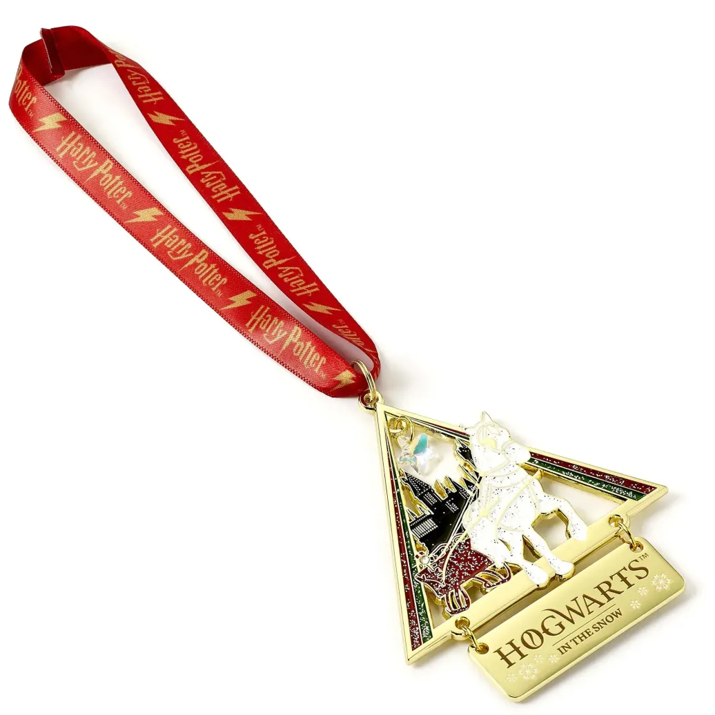 Harry Potter Christbaumschmuck Hogwarts in the Snow (Goldfarben)