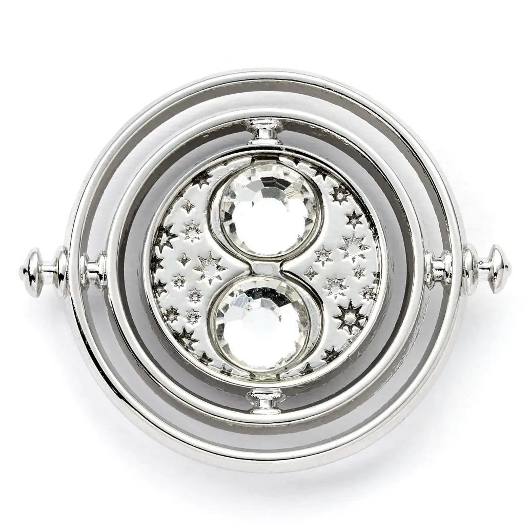 Harry Potter Ansteckpin Time Turner (Silberfarben)