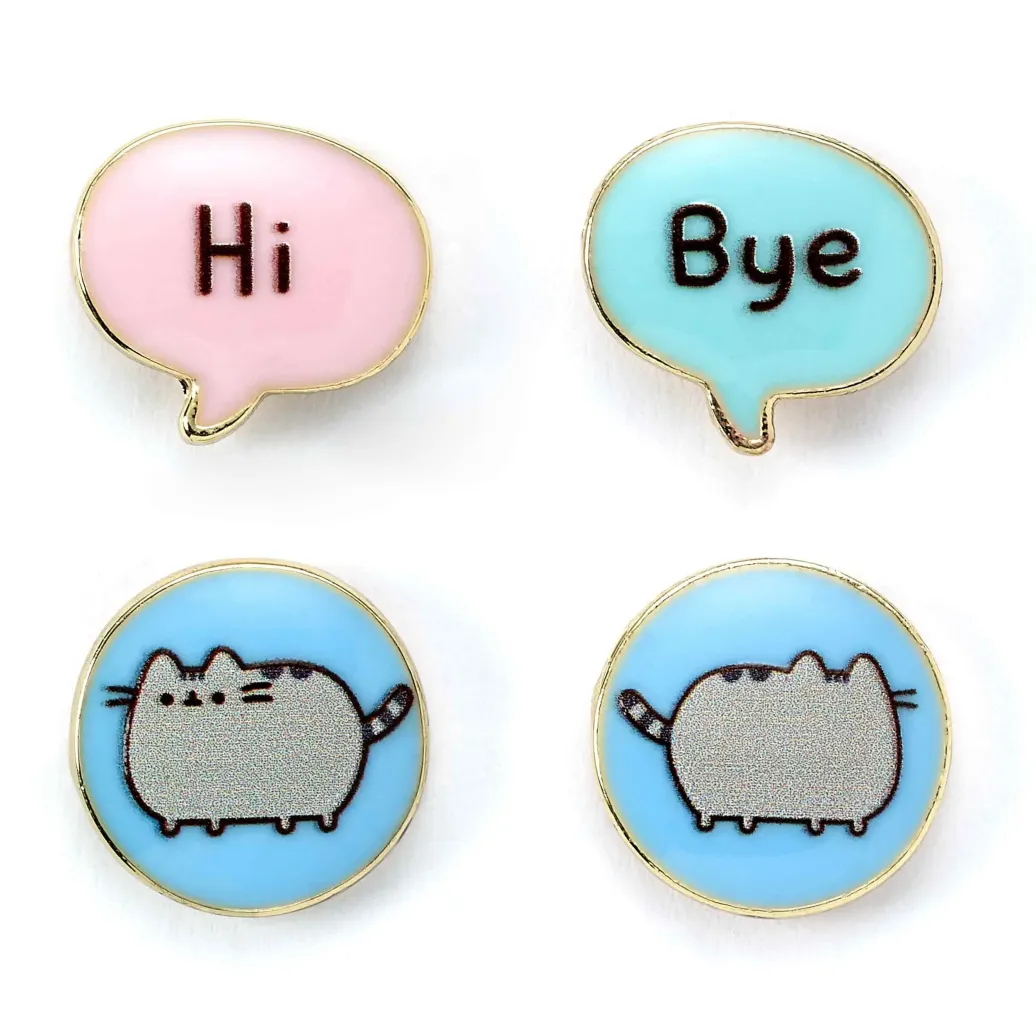 Pusheen Stud Ohrringe 2er-Pack "Hi , Bye"