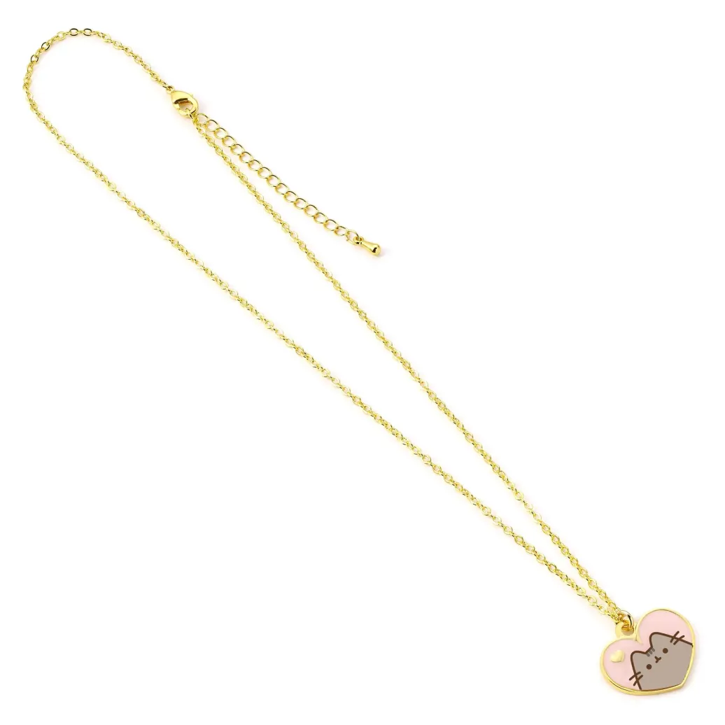 Pusheen Halskette & Anhänger Pink and Gold Heart