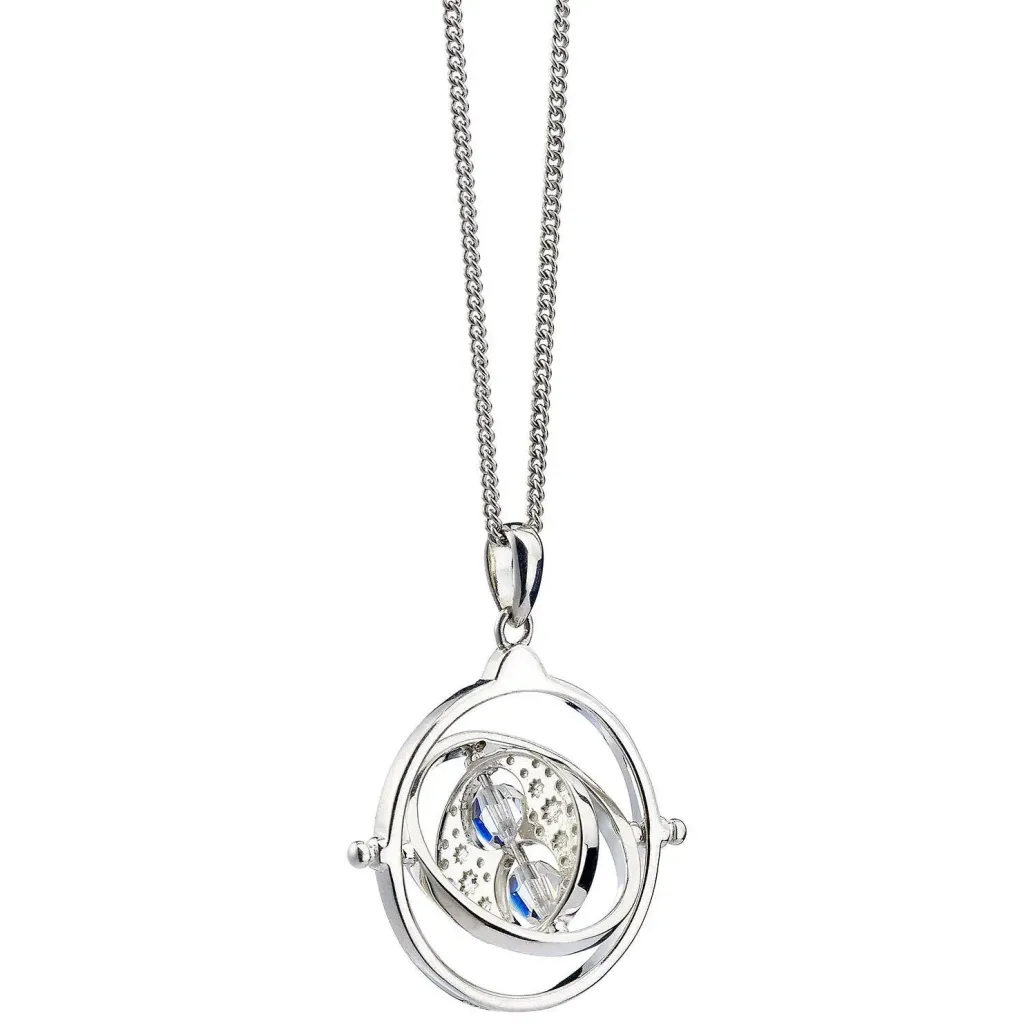 Harry Potter x Swarovski Zeitumkehrer Halskette & Anhänger (Sterling Silber)