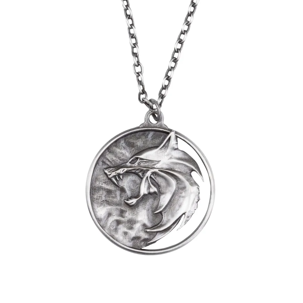 The Witcher Season 03 Kette Wolf Medallion Replik