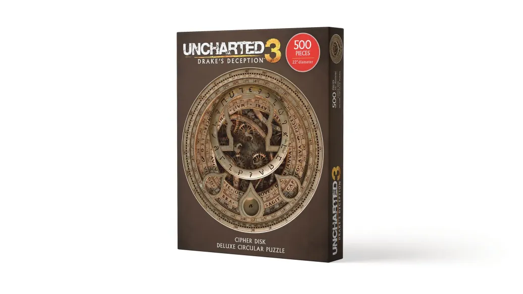 Uncharted Puzzle Cipher Disk Circular Deluxe (500 Teile)   
