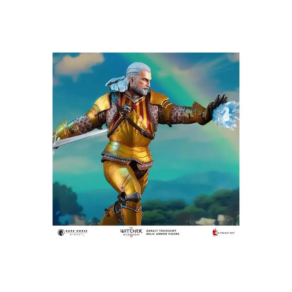 The Witcher 3 PVC Statue Geralt Toussaint Relic Armor 20 cm