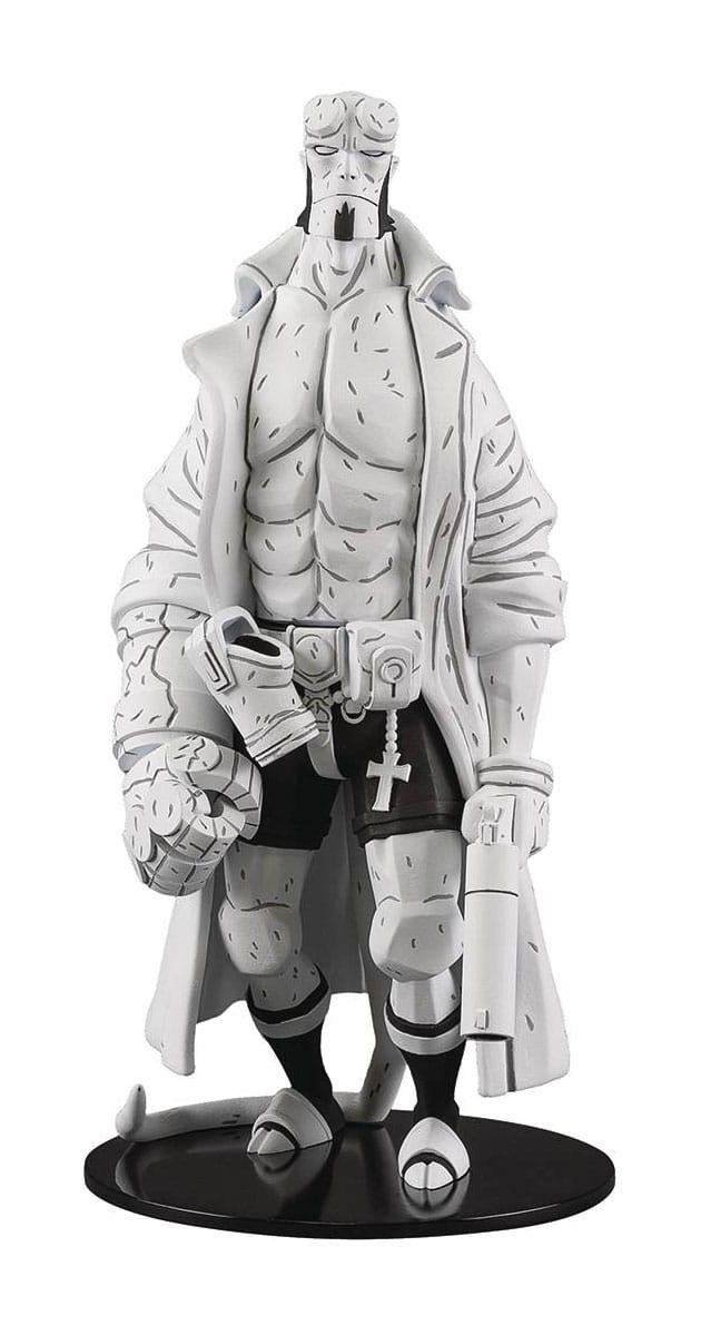 Hellboy Vinyl Statue 30th Anniversary B&W Variant Previews Exclusive 32 cm