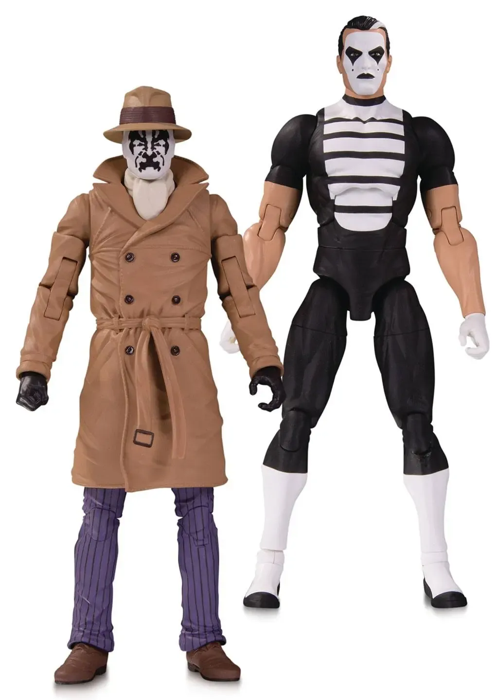 Doomsday Clock Actionfiguren Doppelpack Rorschach & Mime 18 cm