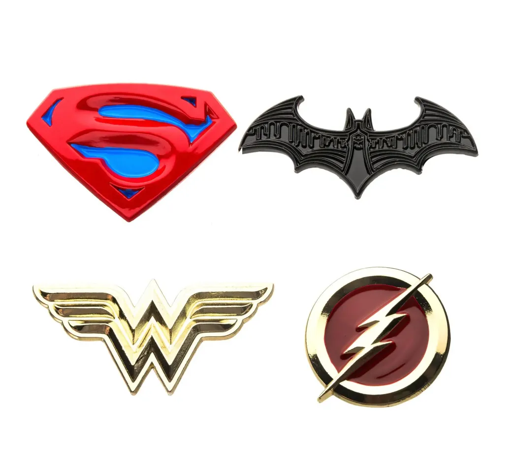 DC Comics Justice League Ansteck-Pin 4er-Pack