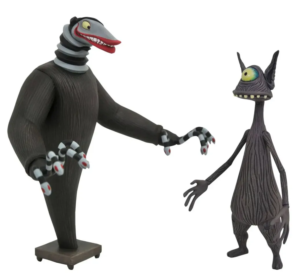 Nightmare before Christmas Actionfiguren 2er-Pack Creature under the Stairs & Cyclops 18 cm