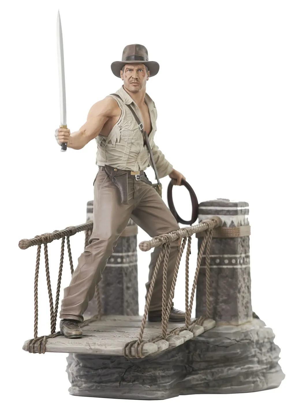 Indiana Jones und der Tempel des Todes Deluxe Gallery PVC Statue Rope Bridge 28 cm