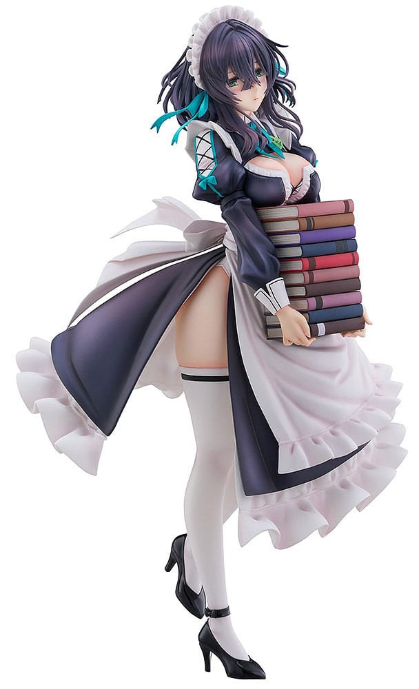 Original Illustration PVC Statue 1/6 Maid Maison Hanikami Kanojo Hikage Chigami Illustration by Piromizu 28 cm