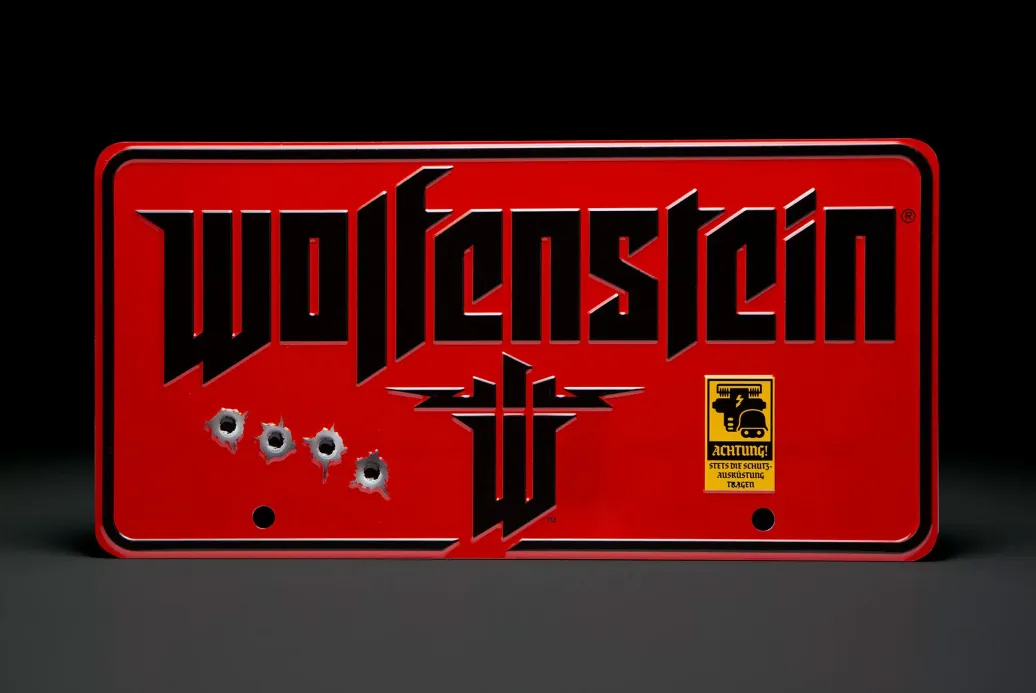 Wolfenstein The New Colossus Me­tall­schild Sign