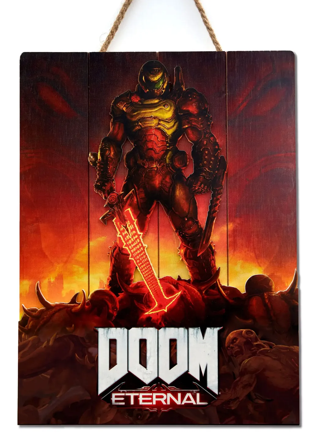 Doom WoodArts 3D Holzdruck Eternal 30 x 40 cm