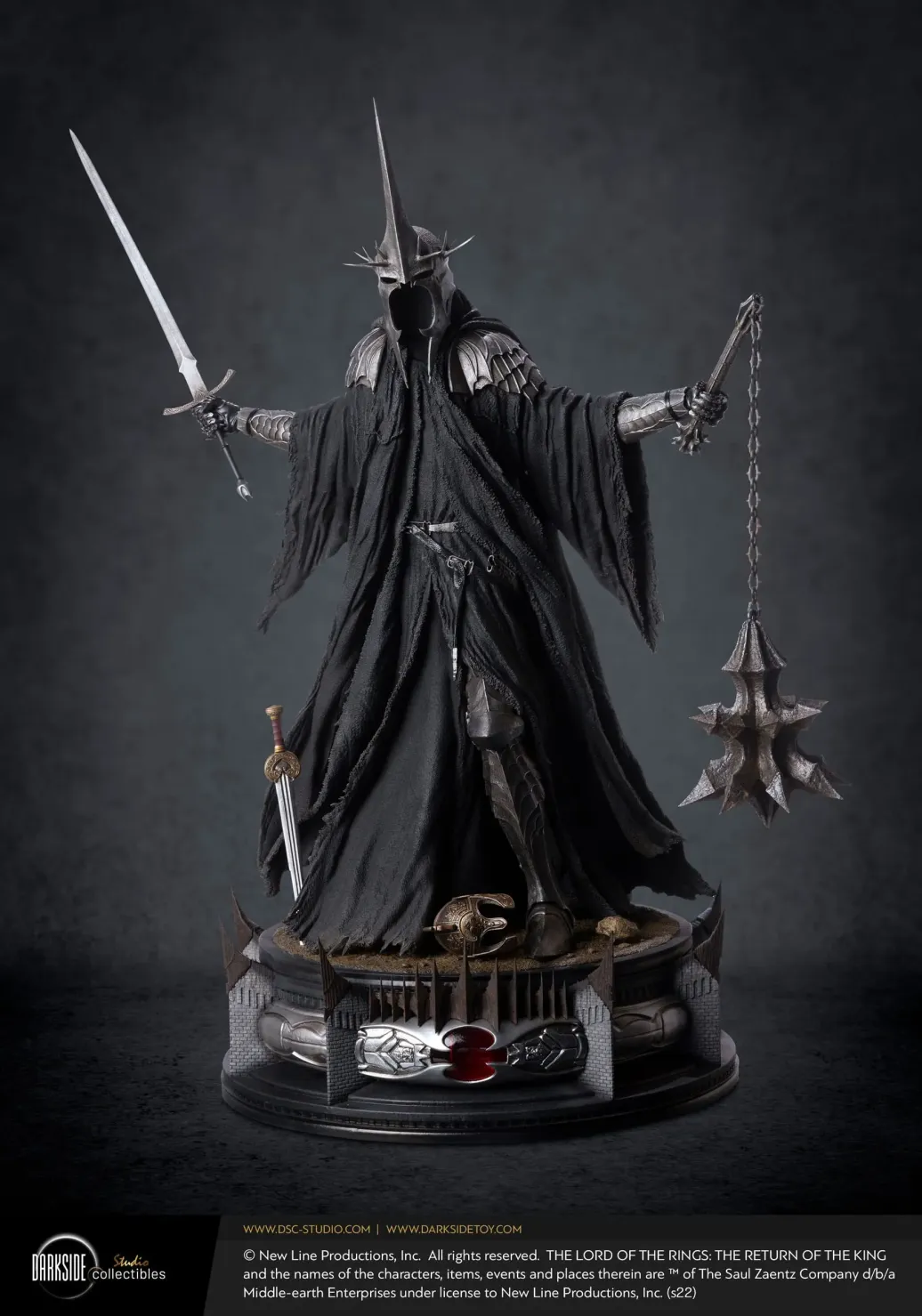 Herr der Ringe MS Series Statue 1/3 The Witch-King of Angmar John Howe Signature Edition 93 cm