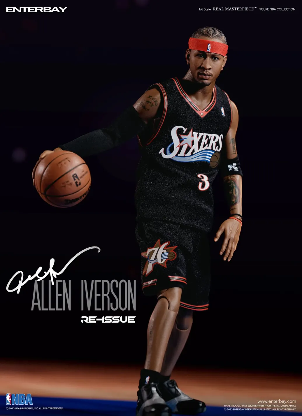 NBA Collection Real Masterpiece Actionfigur 1/6 Allen Iverson Limited Retro Edition 30 cm