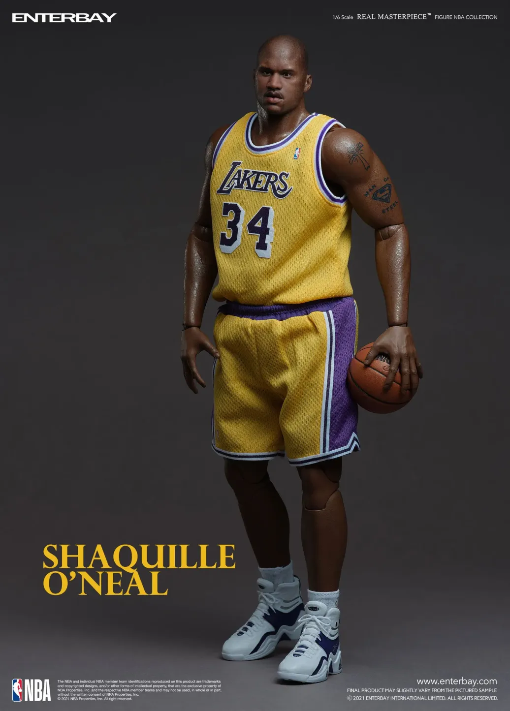 NBA Collection Real Masterpiece Actionfigur 1/6 Shaquille O'Neal 37 cm