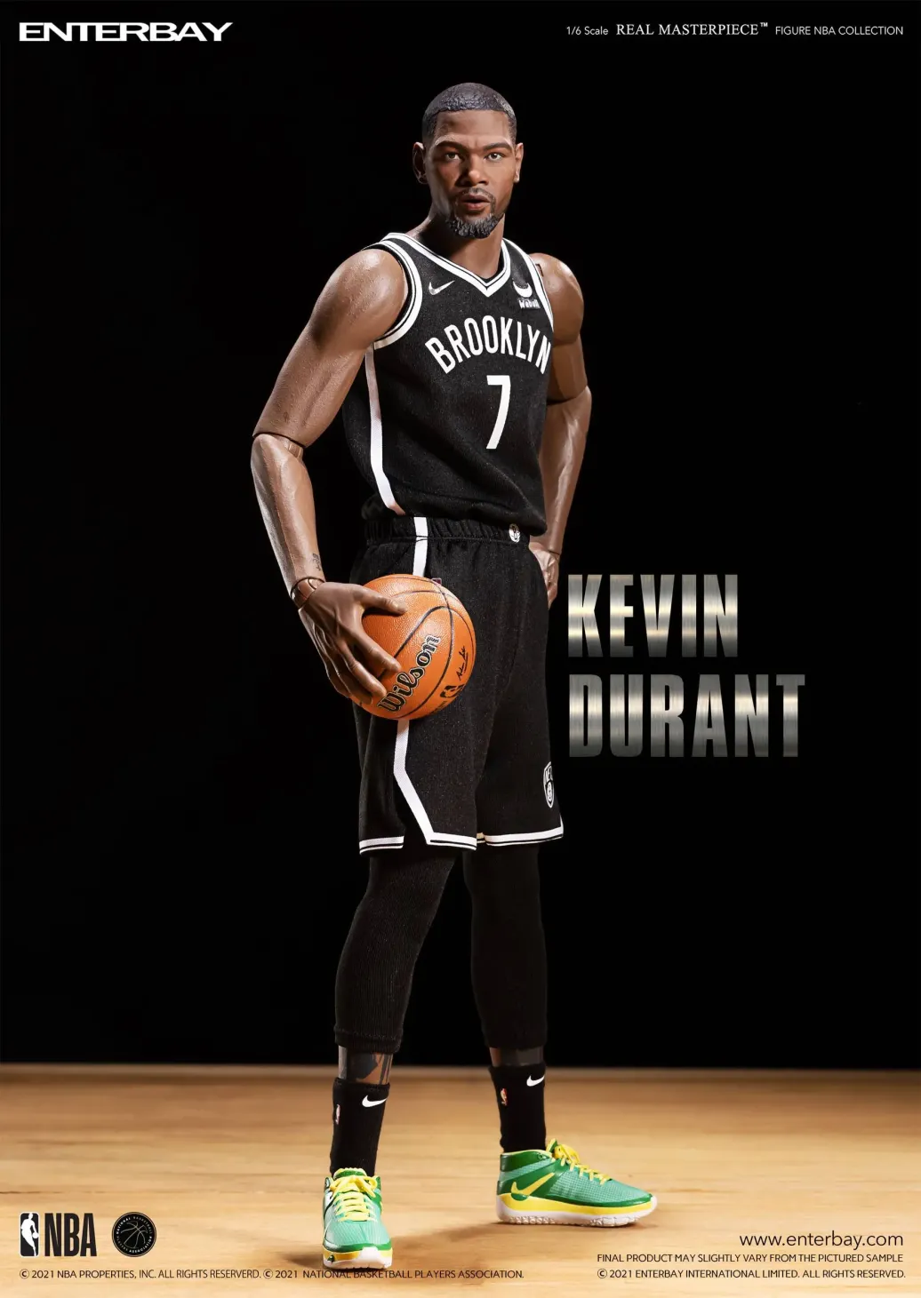 NBA Collection Real Masterpiece Actionfigur 1/6 Kevin Durant 33 cm