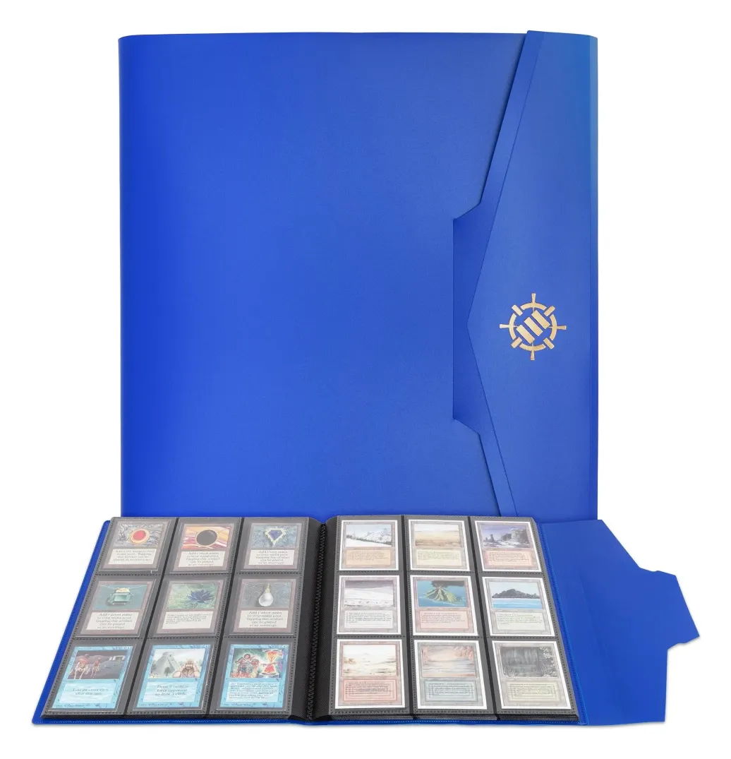 Enhance Binder 9 Pocket Kartenbinder Blau 30 x 25 x 3 cm