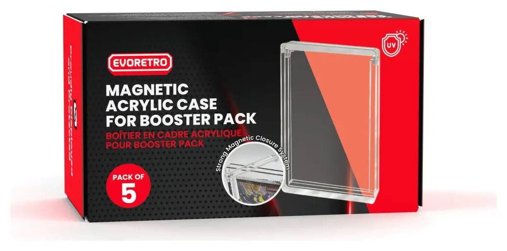 Evoretro Acryl Display Case 5er-Pack für Booster Packs