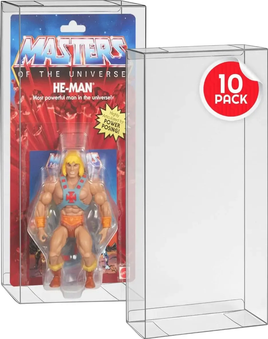 PET Gehäuse 10er-Pack für Masters of the Universe Origins Power Posing (Carded) Box Figuren 