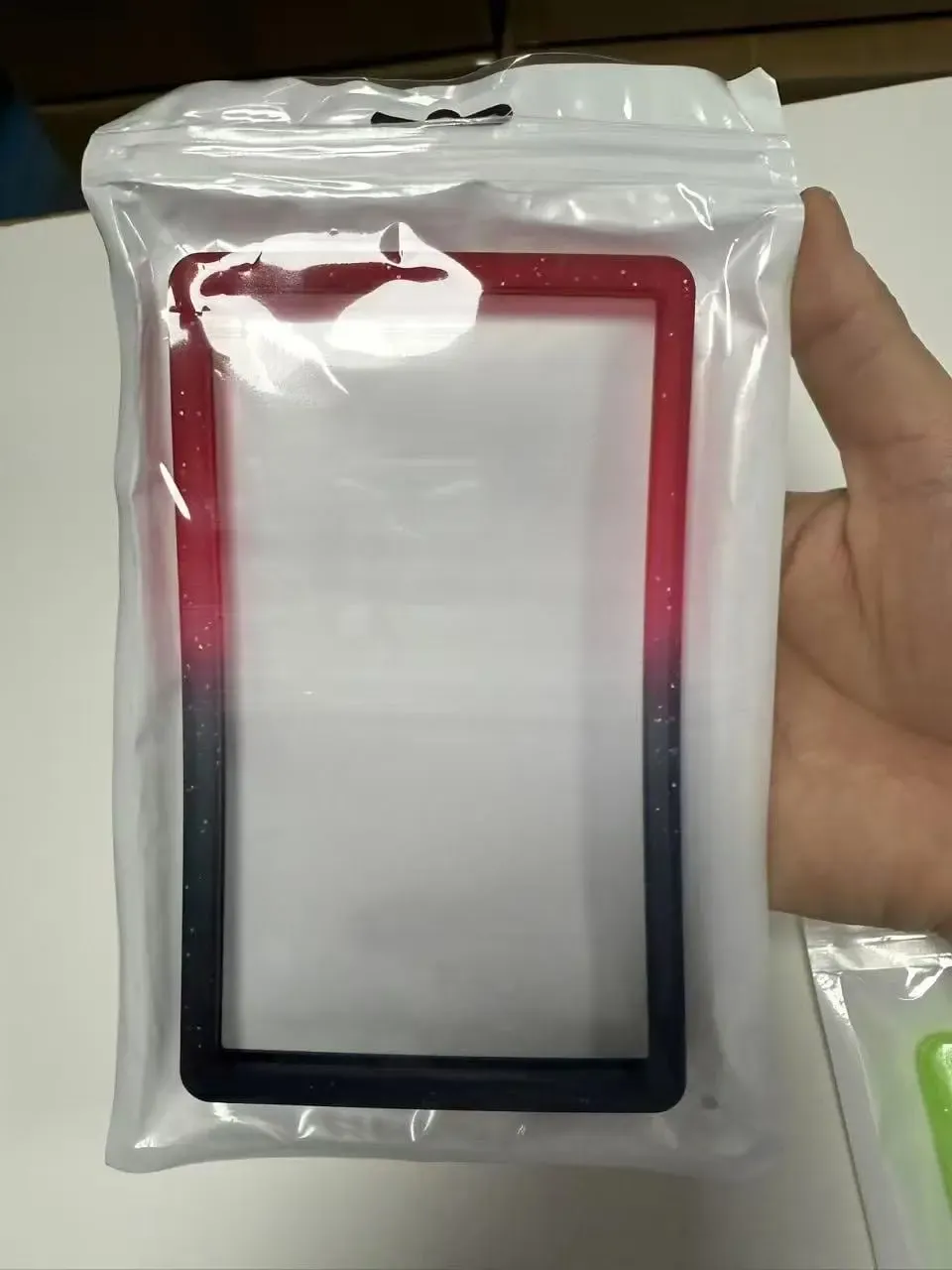 Evoretro Bumper für PSA gegradete Karten-Slab Gradient Red-Black Glitter