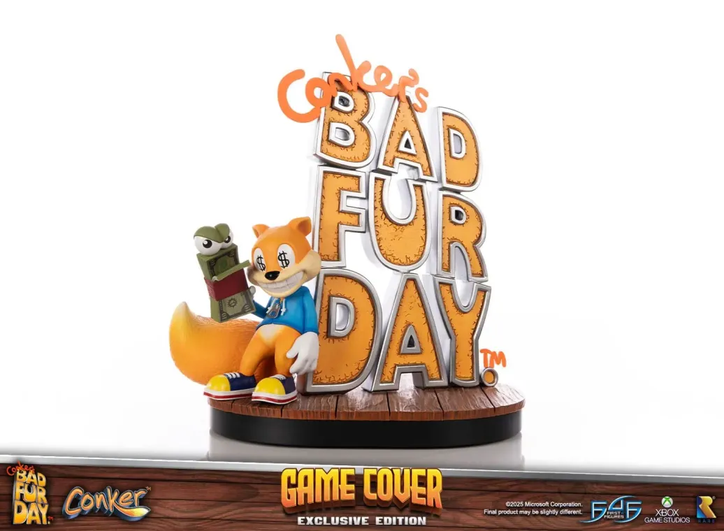 Conker´s Bad Fur Day Statue Game Cover Exclusive Edition 45 cm 