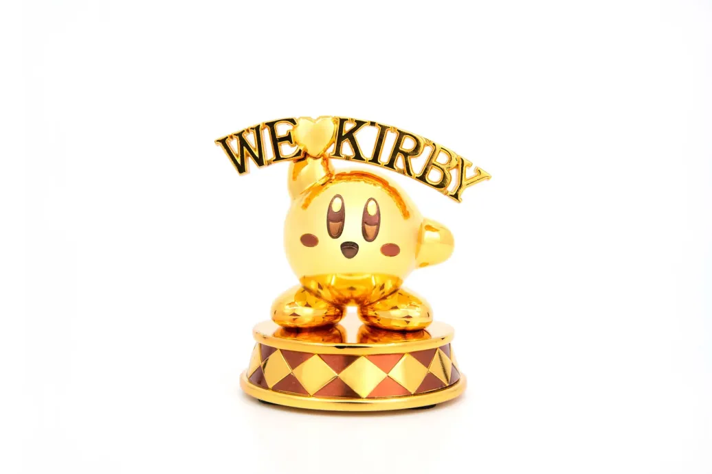 Kirby DieCast Statue We Love Kirby Gold Edition 10 cm
