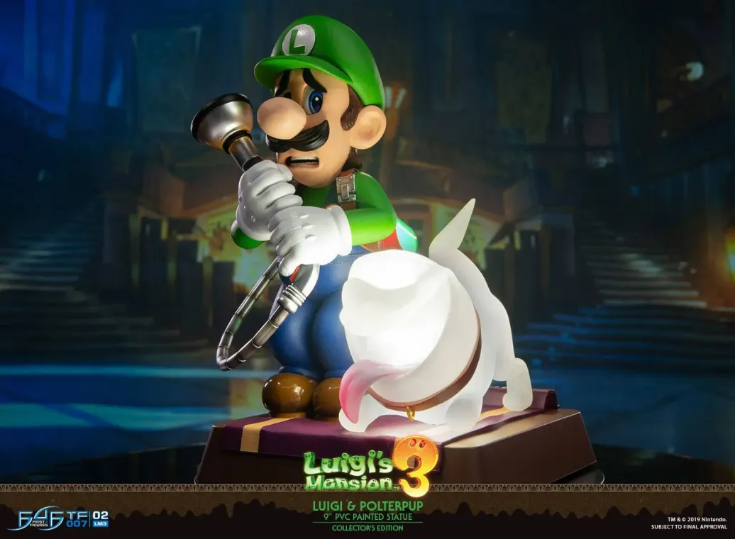 Luigis Mansion 3 Luigi & Polterpinscher Statue 23 cm Collectors Edition