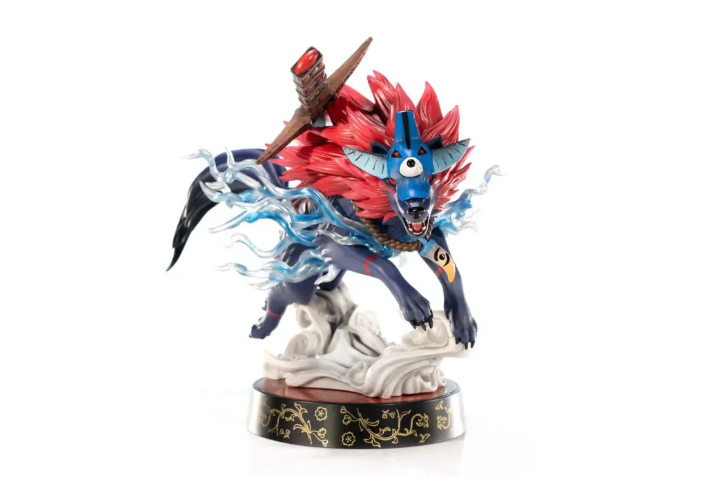 Okami Oki Wolf Form Statue 21 cm