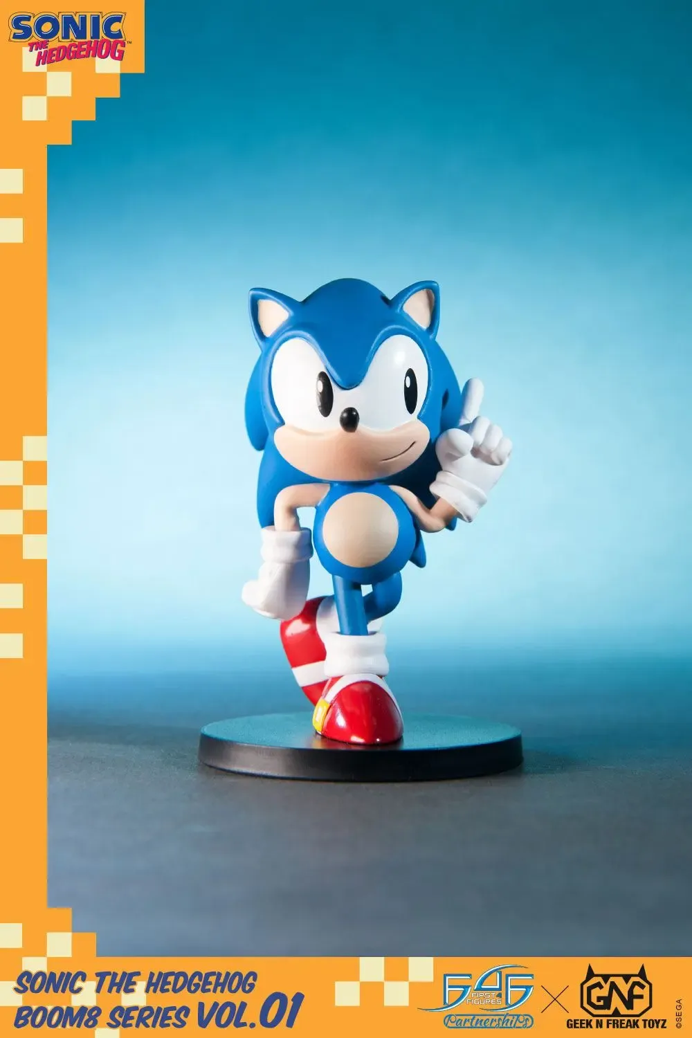 Sonic The Hedgehog BOOM8 Series PVC Figur Vol. 01 Sonic 8 cm