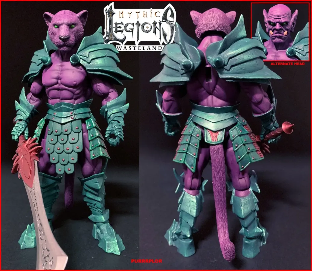 Mythic Legions: Wasteland Actionfigur Purrrplor 15 cm