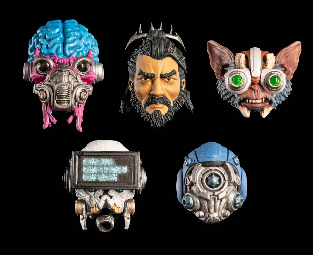 Cosmic Legions Zubehör-Set für Actionfiguren Heads Pack