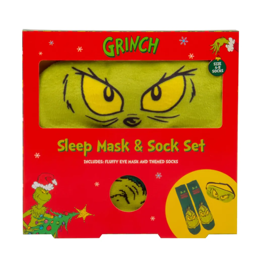 The Grinch Socken & Schlafmaske Set