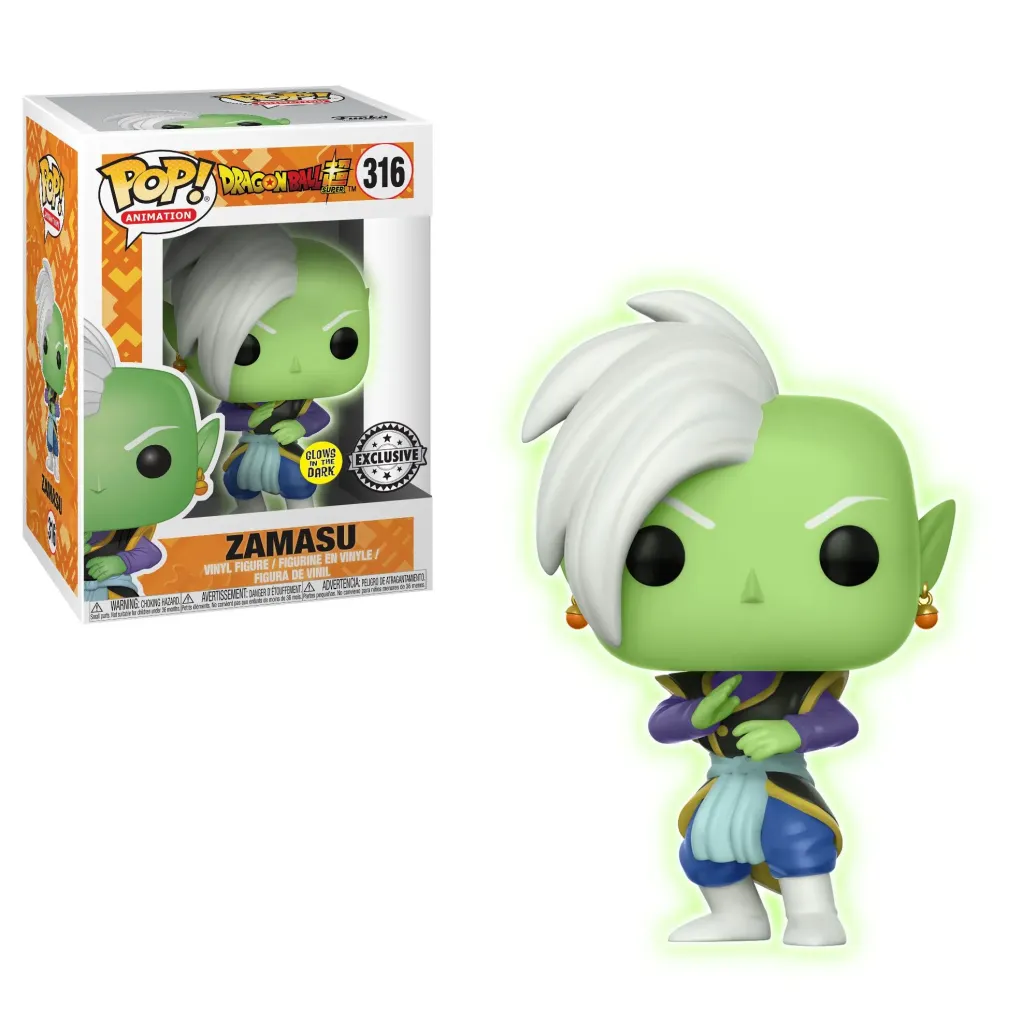 Dragon Ball Super POP! Animation Vinyl Figur Zamasu (Glow) 9 cm